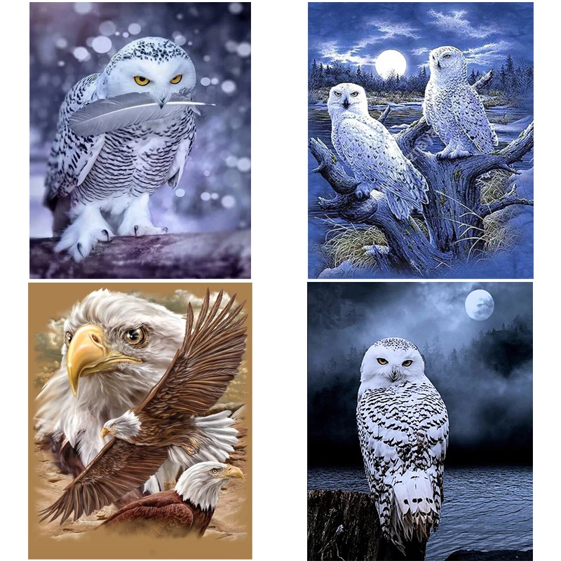 Алмазная 5D картина сделай сам с птицами и цветами алмазная вышивка животными