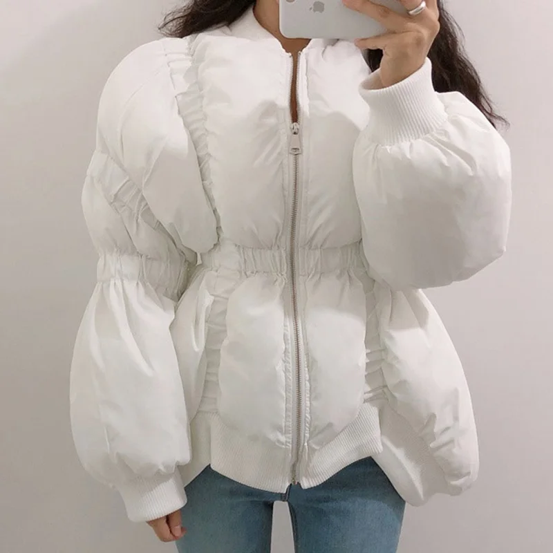 Женские нестандартные короткие парки Зимняя мода 2019 женская верхняя одежда с