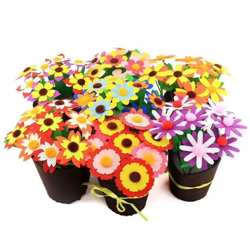 Игрушки для детей детские поделки горшок цветов Горшечное растение детский сад