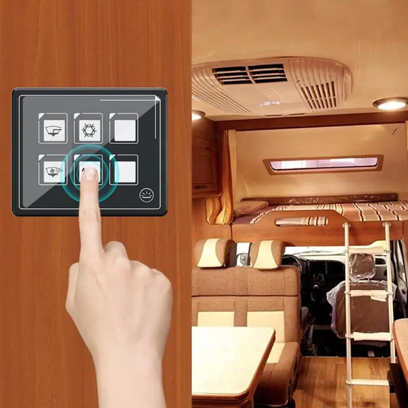 6 Gang Touch Screen Switch Panel Slim Control Box for Car Boat | Автомобили и мотоциклы
