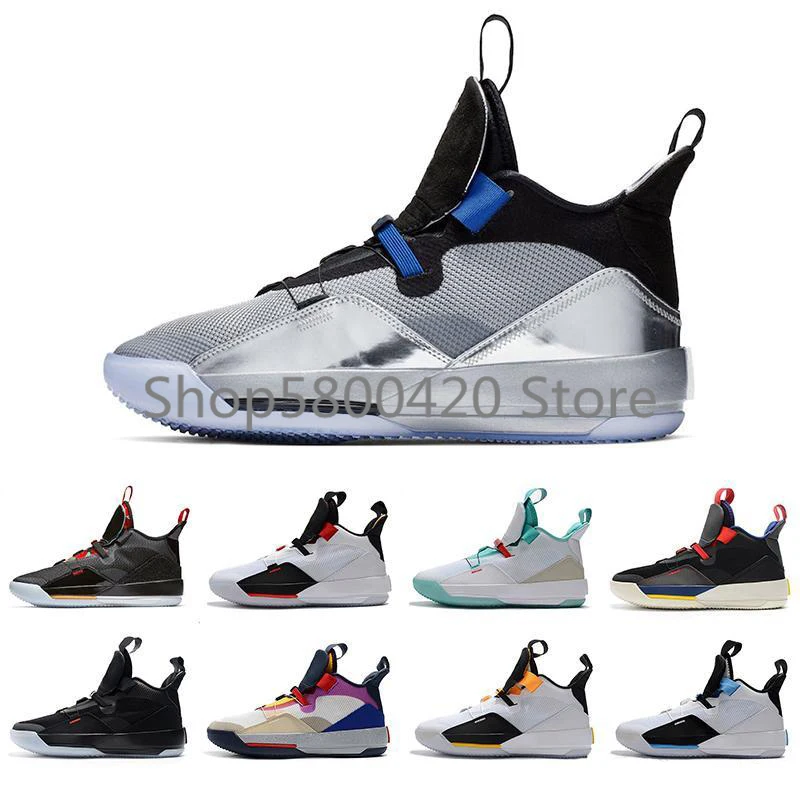 Мужские баскетбольные кроссовки Jumpman XXXIII в стиле ретро Размер 7 12 2019|Обувь для