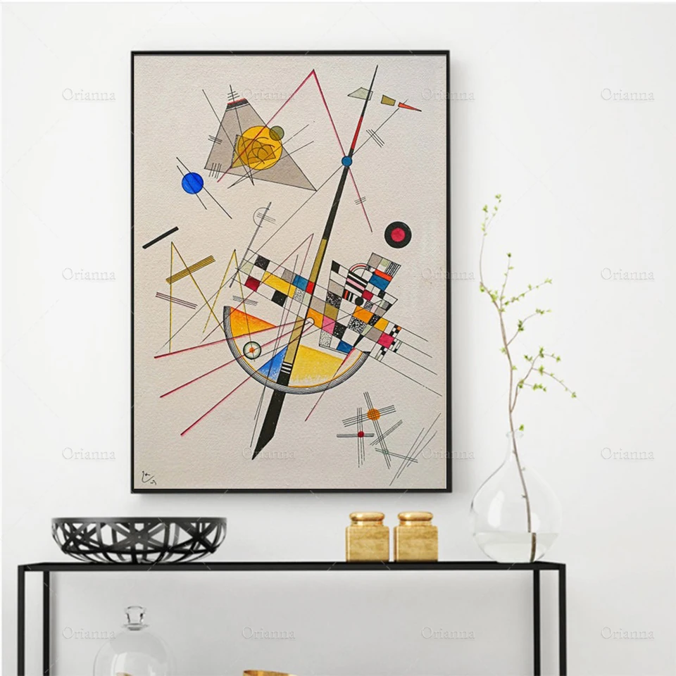

Delicate Tension by Wassily Kandinsky, Fine Art Print, Modern Artwork, Expressionist Poster, Abstract Wall Décor, Wall Art -