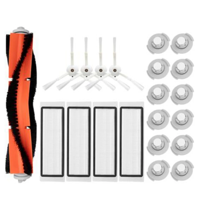 

Запчасти для робота-пылесоса Xiaomi Roborock S5 S50 S55 S6, фильтр НЕРА с основной боковой щеткой, аксессуары