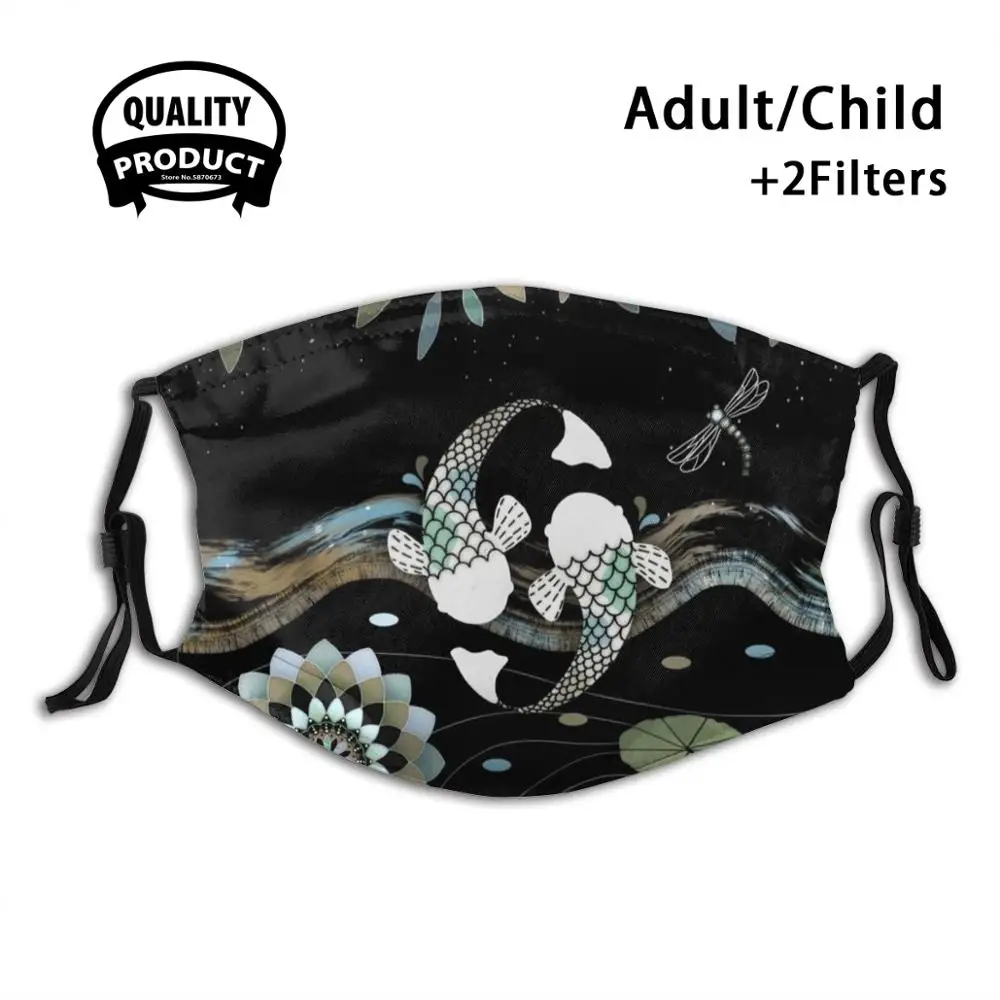 

Lucky Koi Mandala Reusable Mouth Mask Filter For Men Women Kids Koi Mask Fish Mask Nature Mask Animal Mask Lucky Koi Mandala
