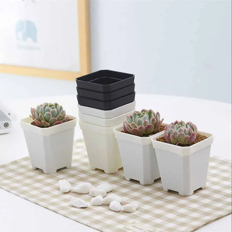 

10Pcs 7/10CM Mini Flower Pots Flower Desktop Decor Pots planters for succulents Indoor Office Decoration Household Tool
