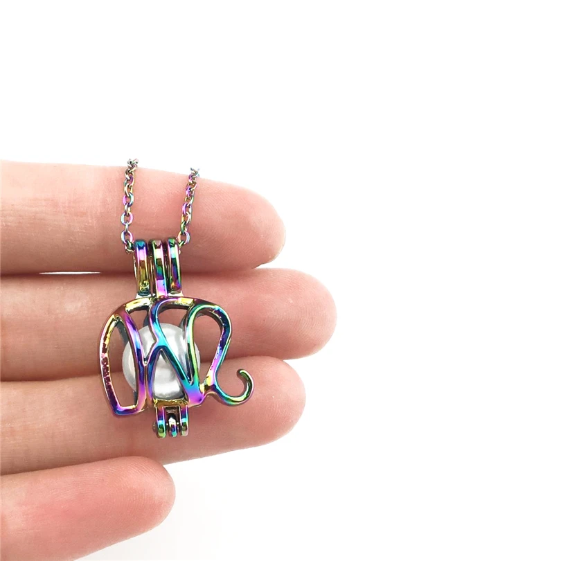 C102 радужные цвета слон бусины клетка эфирное масло диффузор ароматерапия