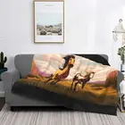 Одеяло Spirit из сифлона, плюшевое теплое мягкое Фланелевое флисовое покрывало с лошадьми для верховой езды, покрывало для дивана