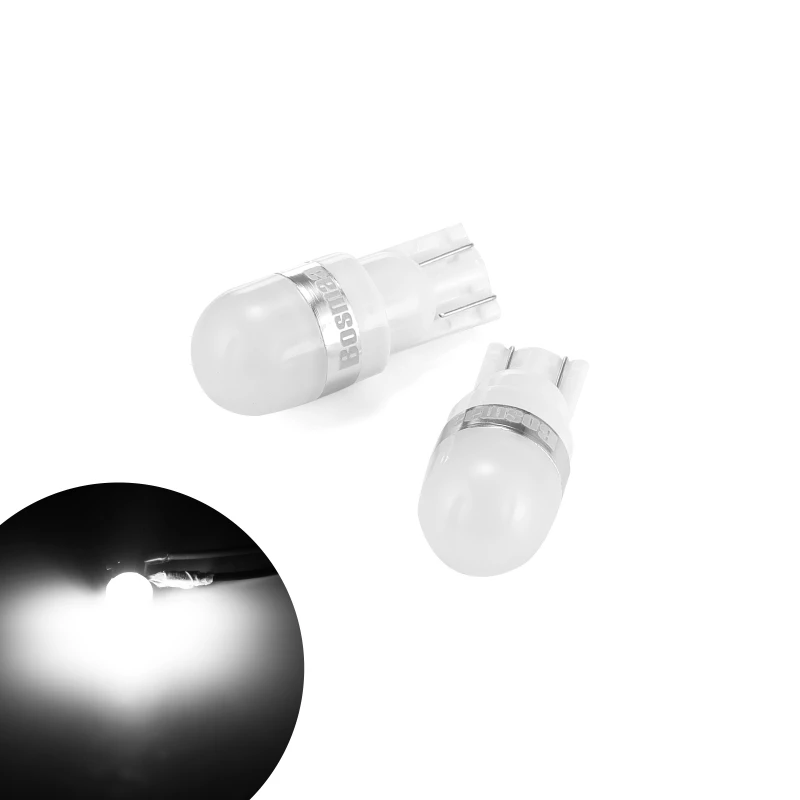 

2pcs Xenon White T10 168 194 2825 W5W LED bulbs for parking lights license plate 2 BA9S LED reading roof wide replacement lamp