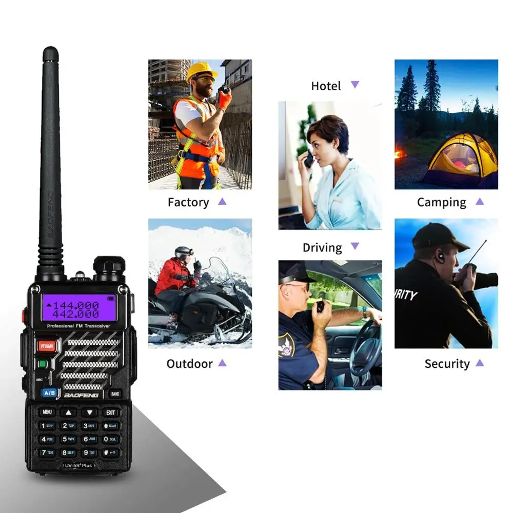 UV-5RE портативная рация Baofeng двухдиапазонный радиоприемопередатчик Cb Ham Uhf 400-520 МГц