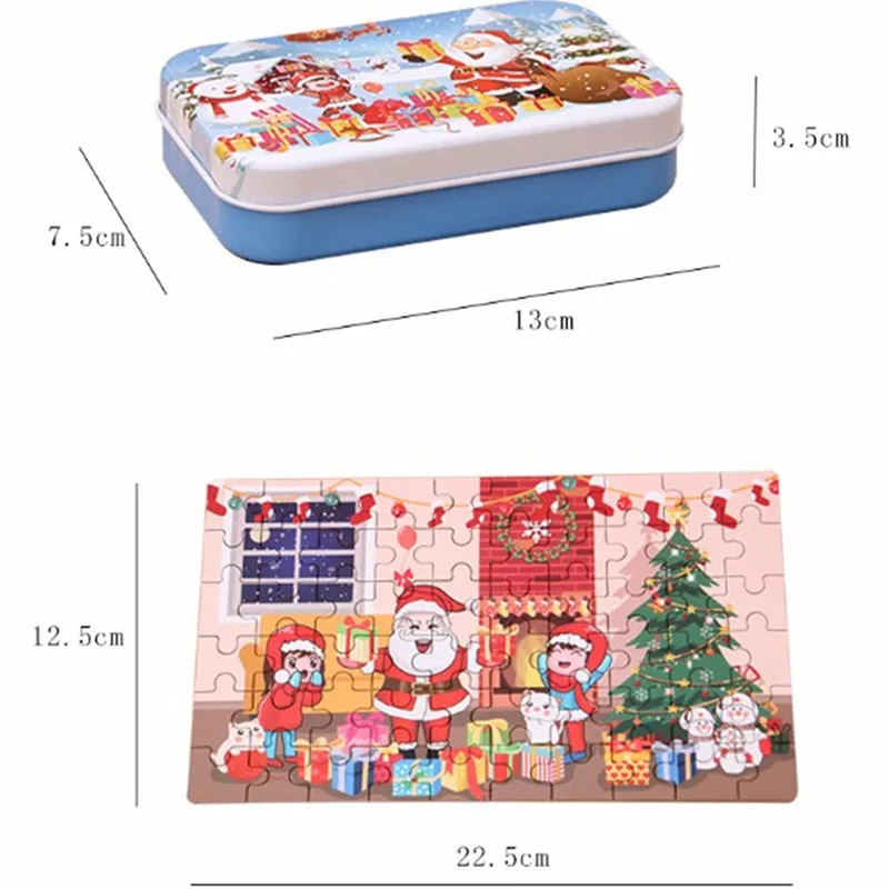 60 шт. деревянные пазлы Дед Мороз | Дом и сад