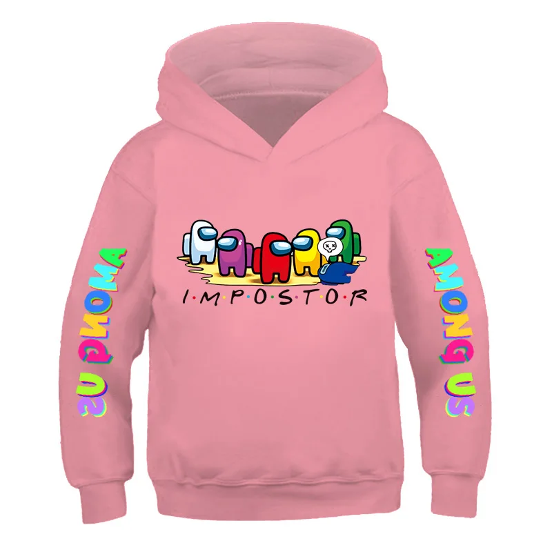 

Winter Boys Girls Fashion Print Hoodies Sweatshirt Among Us Impostor Crewmate Cosplay Costume Teenager Girls Sweatshirts Hooded