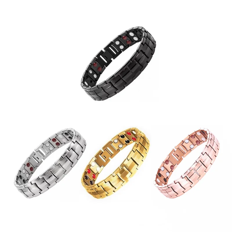 Мужской браслет с энергией здоровья 3 в 1 от артрита витой здоровый магнитный для
