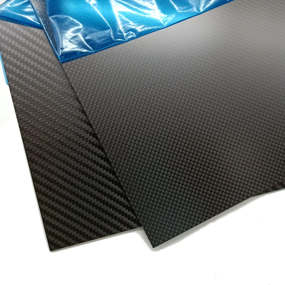 

245MM X 300MM Matte Surface 3K Carbon Fiber Sheet Plate Panel 0.5mm 1mm 1.5mm 2mm 3mm 4mm 5mm High Composite Hardness RC Model
