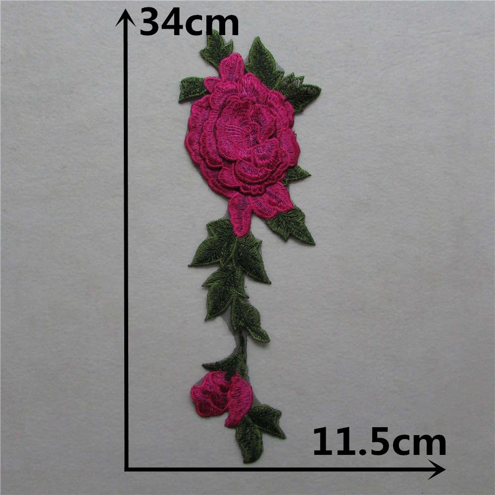 Модный стиль горячее шитье красивая Цветочная кружевная ткань аппликация