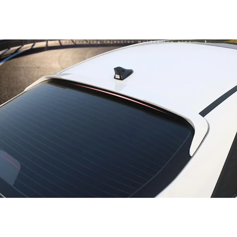 CEYUSOT لسقف سبويلر اكسسوارات جديدة هيونداي إلنترا CN7 2020 2021 نافذة السيارة الخلفية ABS البلاستيك شفة موزع خلفي الجناح الذيل طقم الجسم