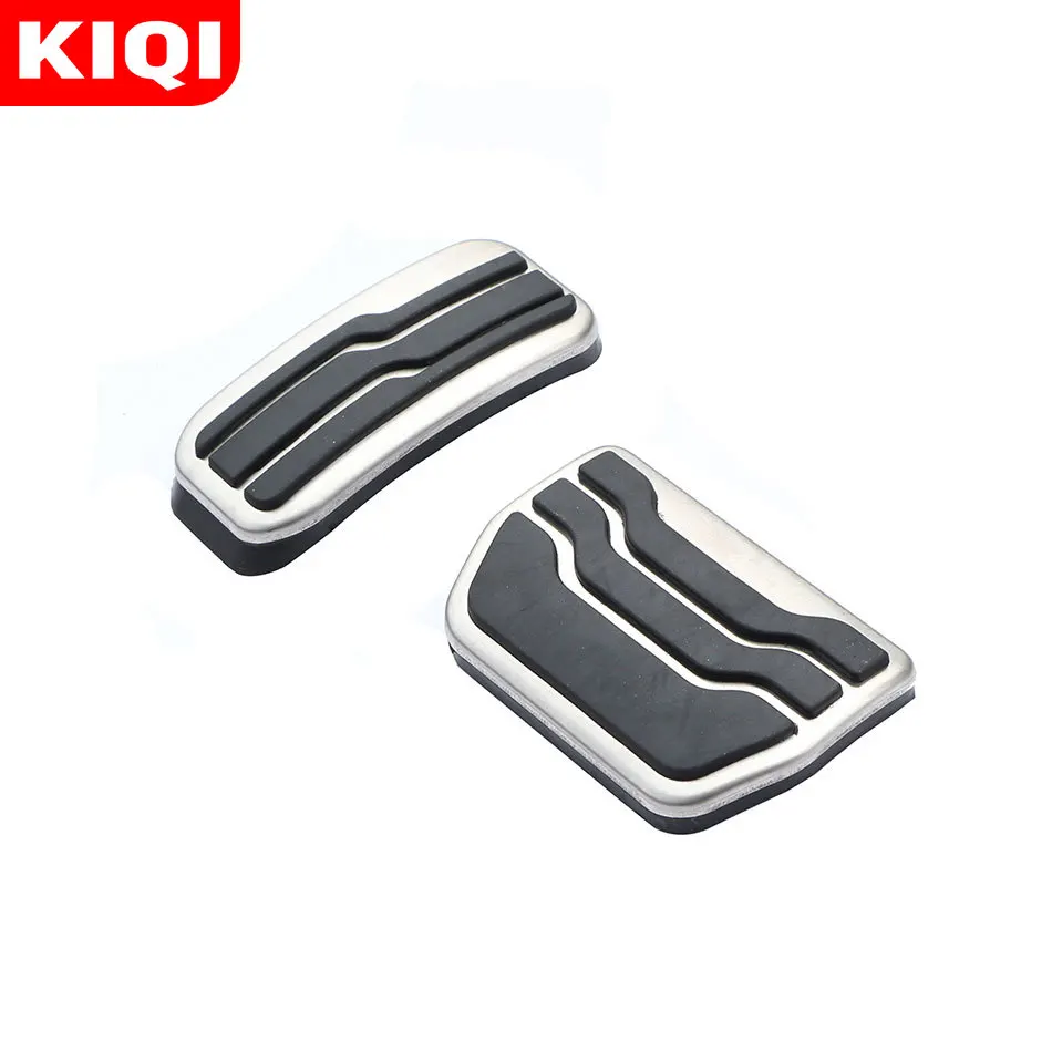 

KIQI Stainless Steel Car Gas Brake Pedal Pads Pedals Cover for Ford New Mondeo EDGE AT 2015 - 2017 Auto Accessories