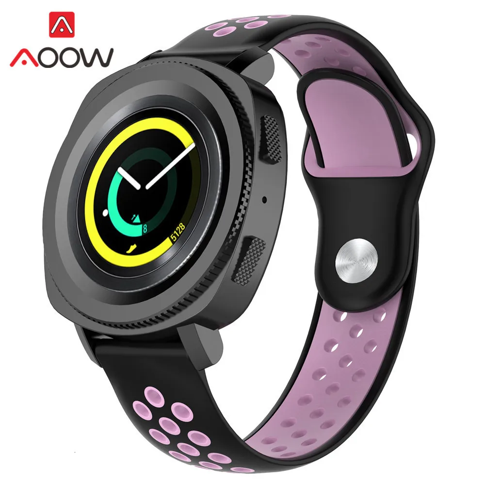 20 мм силиконовый ремешок для часов samsung Galaxy Watch Active 42 мм gear S2 классический Huami Amazfit BIP huawei watch 2 спортивный ремешок