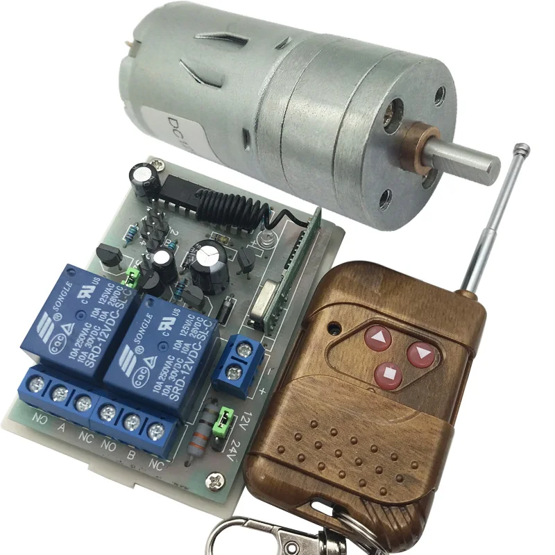 Мини редукторный двигатель постоянного тока 12 В 24 низкая скорость об./мин.