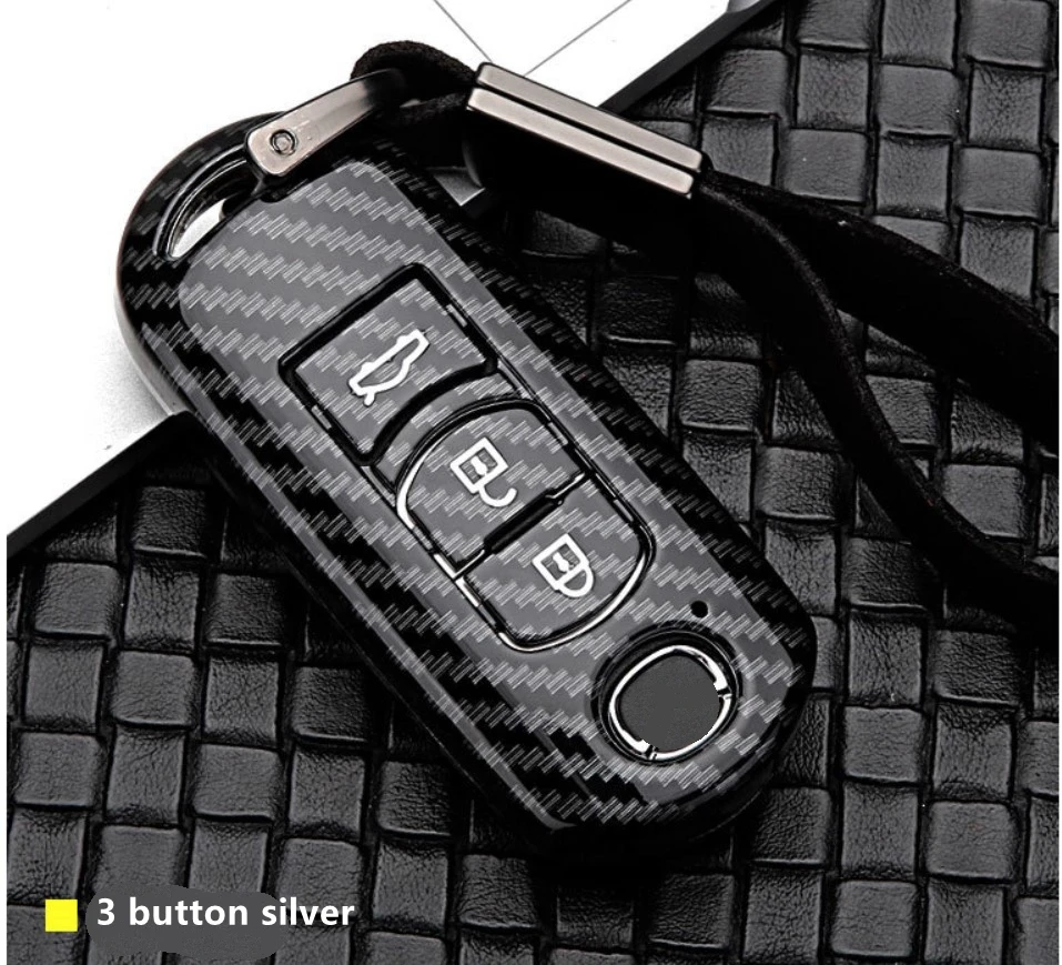 Автомобильный держатель ключа из АБС углеродного волокна для Mazda CX 5 3 6 Atenza Alexa 2/3