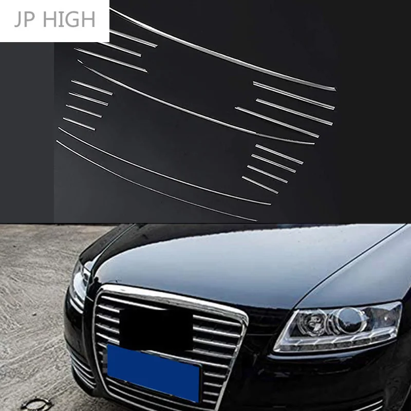 

Car Front Bumper Grille Cover Trim Strip Car Decorative for- A6 C6 2009-2011