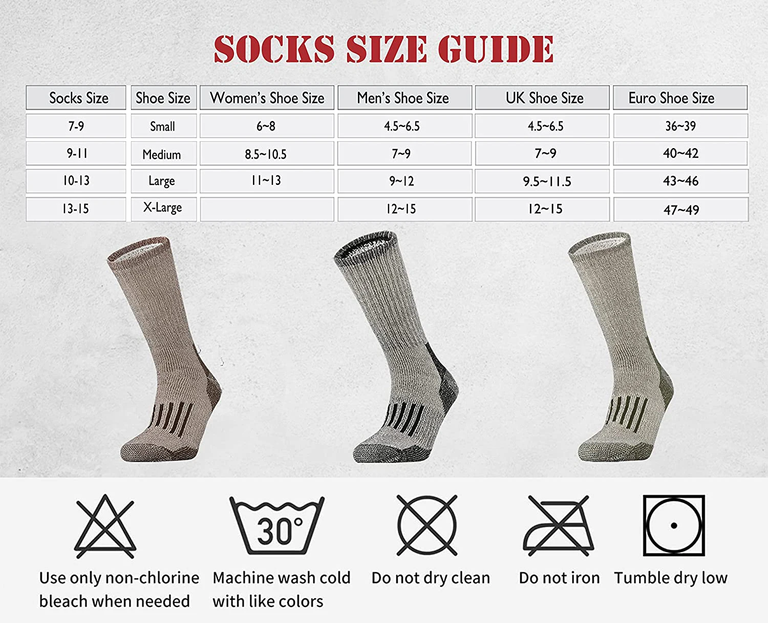 Мужские носки из 80% шерсти мериноса мужские с защитой от запаха для походов