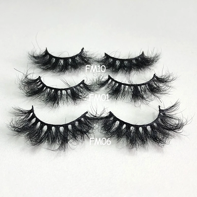 Ресницы из натурального меха норки Buzzme 3D пушистые накладные ресницы 15-18 мм