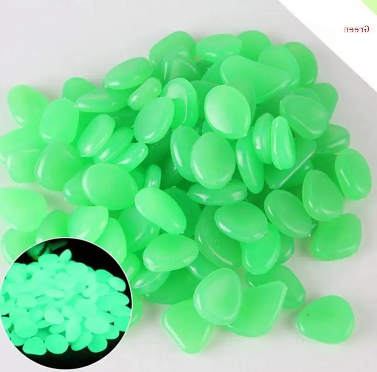 

5000pcs Luminous Stones Glow in Dark Garden Ornament Road Outdoor Fish Tank Decoration Pebble Rocks Aquarium Wholesale