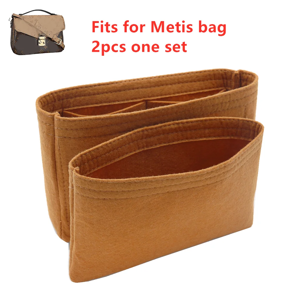 

For Pochette Metis Insert Organizer Make up bag Travel organizer Portable Cosmetic Bags designer crossbody Metis Bag Organier