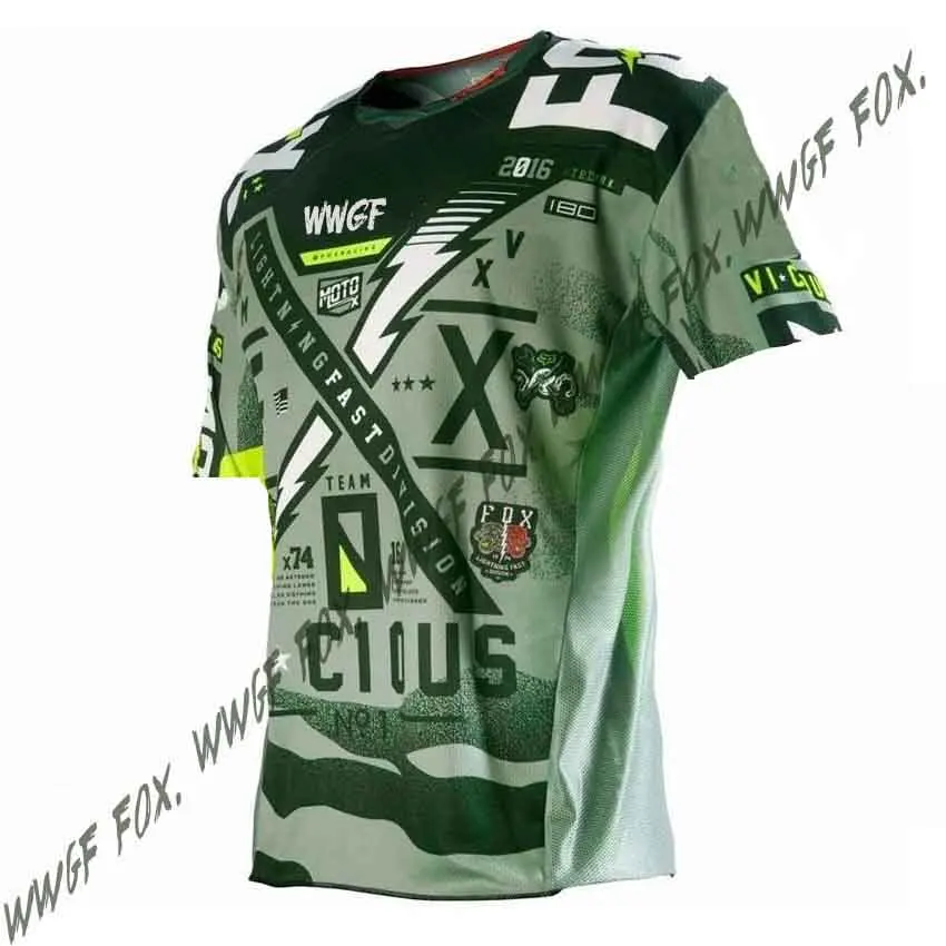 Футболка с короткими рукавами для горных и мотокроссов быстросохнущая футболка