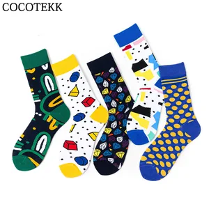 Носки женские, в стиле Харадзюку, с забавными рисунками животных, едой, хип-хоп, Осень-зима 2019