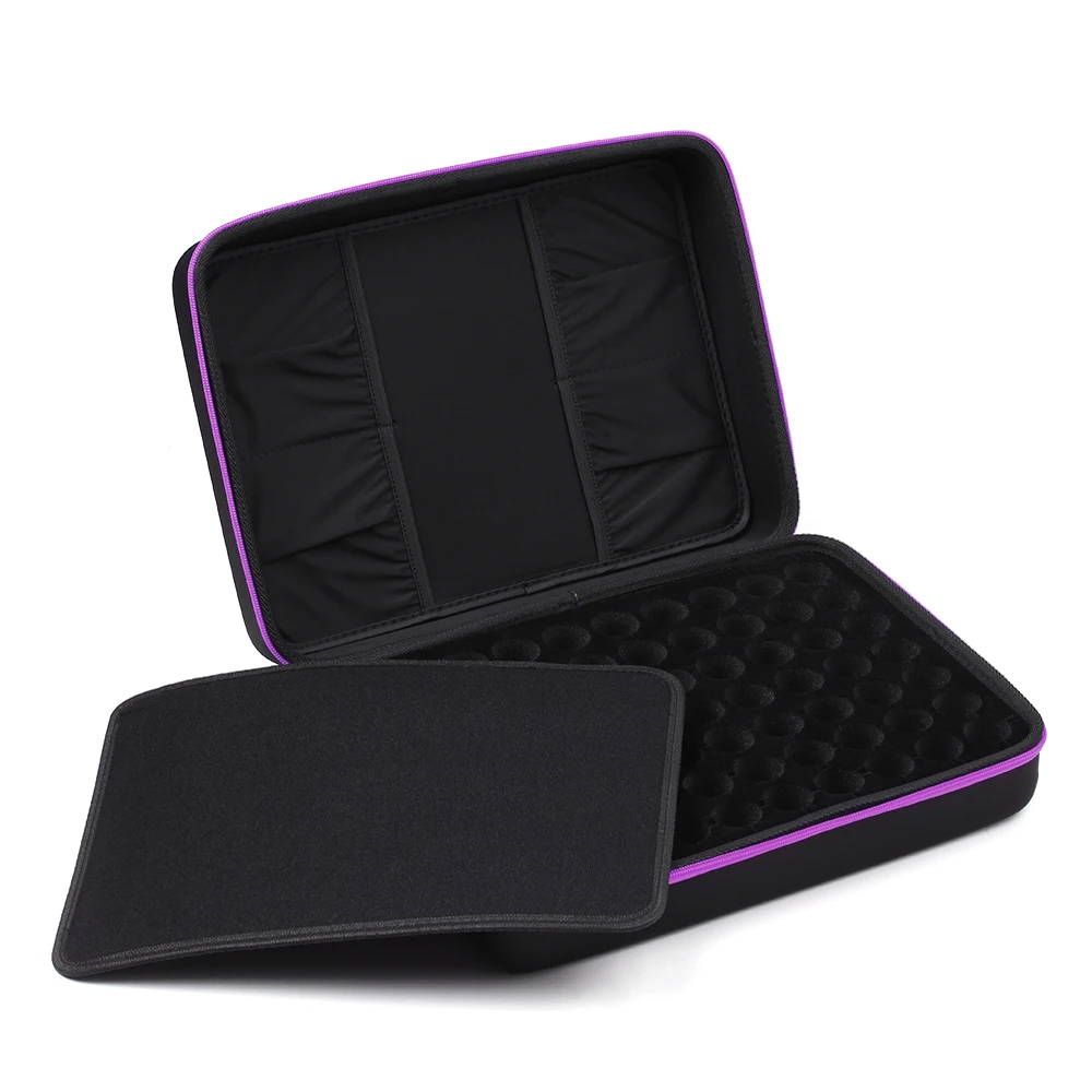 42/70 Bottles Essential Oil Case 10/15 ML Perfume Oil Essential Oil Box Travel Portable Carrying Holder Nail Polish Storage Bag