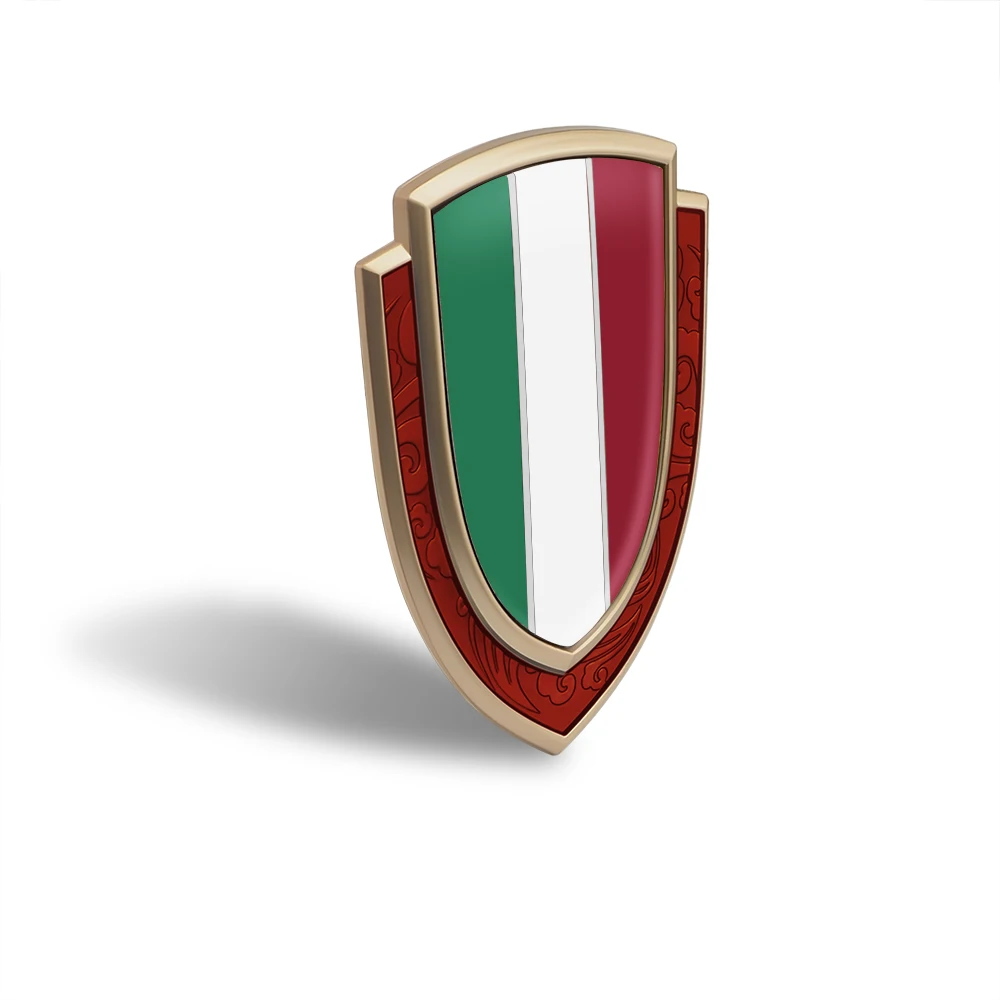 Флагом Италии Щит Эмблема Стикеры для Fiat Феррари Maserati Alfa Romeo Stilo Ducato Bravo 124 125 крыло