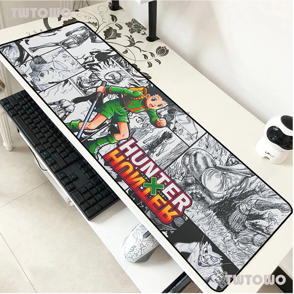 Hunter X Hunter Mouse Pad 90x40cm Mousepads Popular Best Gaming Mousepad Gamer Cute Personalized Mouse Pads Keyboard Pc Pad