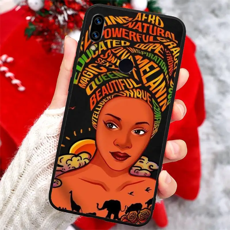 

Colorful african girl art aesthetics Phone Case For Xiaomi Redmi note 7 8 9 t k30 max3 9 s 10 pro lite