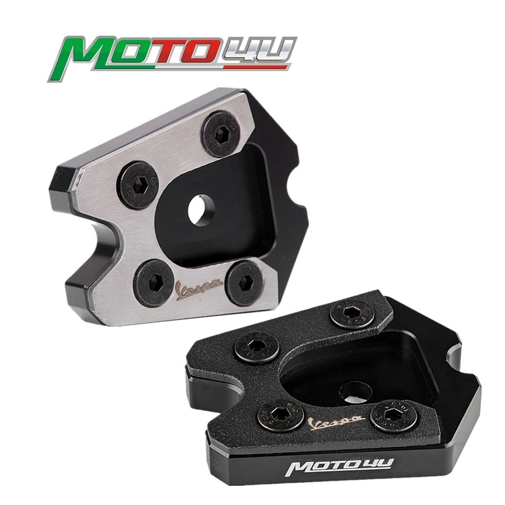 

For Piaggio Vespa GTS GTS300 300ie CNC Kickstand Support Pad Support Side Stand Cover Extension Plate Foot Side Stand Enlarge