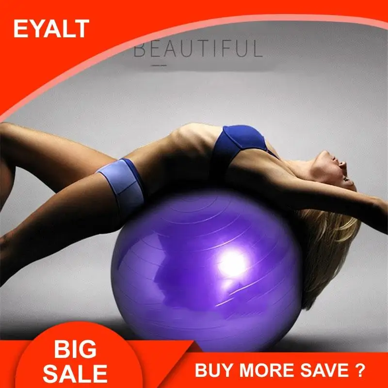 

55cm Yoga Ball Sports Fitness Ball PVC Balance Mat Yoga Shaping and Thickening Yoga Ball Fitness