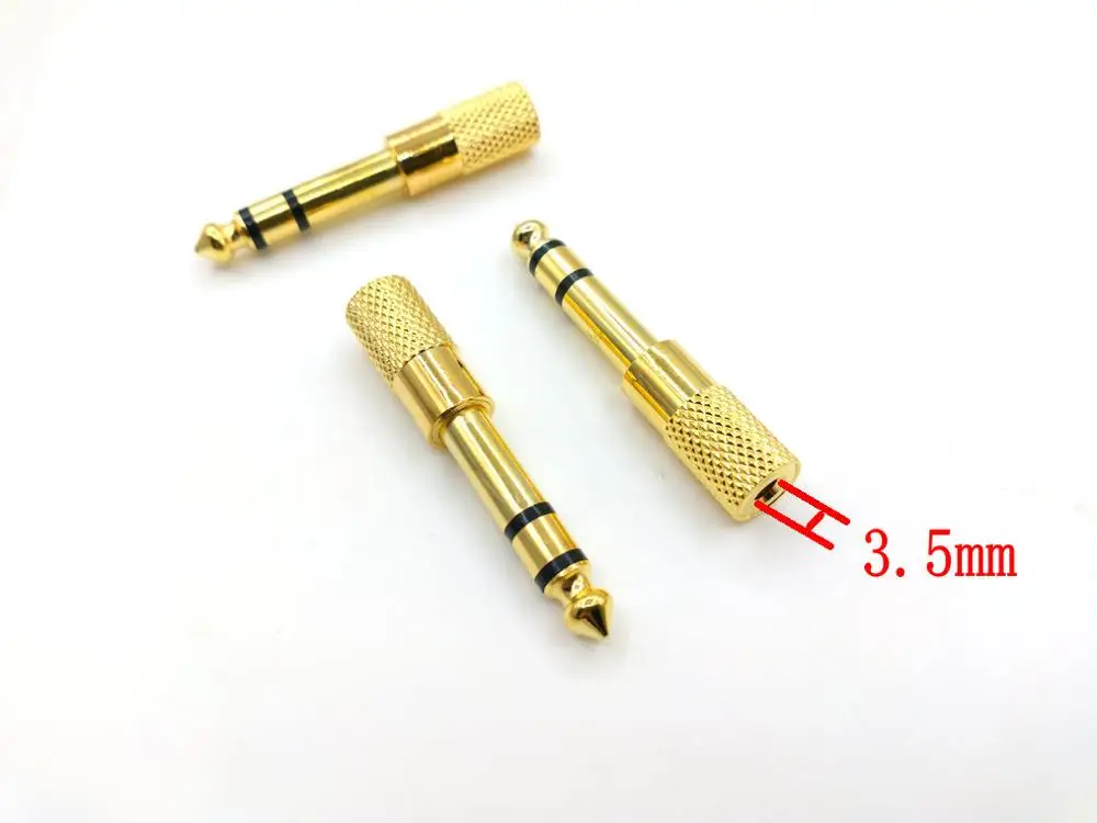 

4pcs 6.3mm 1/4" Male to 3.5mm 1/8" Female Stereo Headphone Audio Adapter