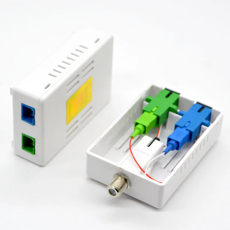 10pcs New CATV Optical Receiver FTTH Passive Optical Receiver SC/UPC APC With WDM ,Inch F Head Output Free Shipping To Brazil