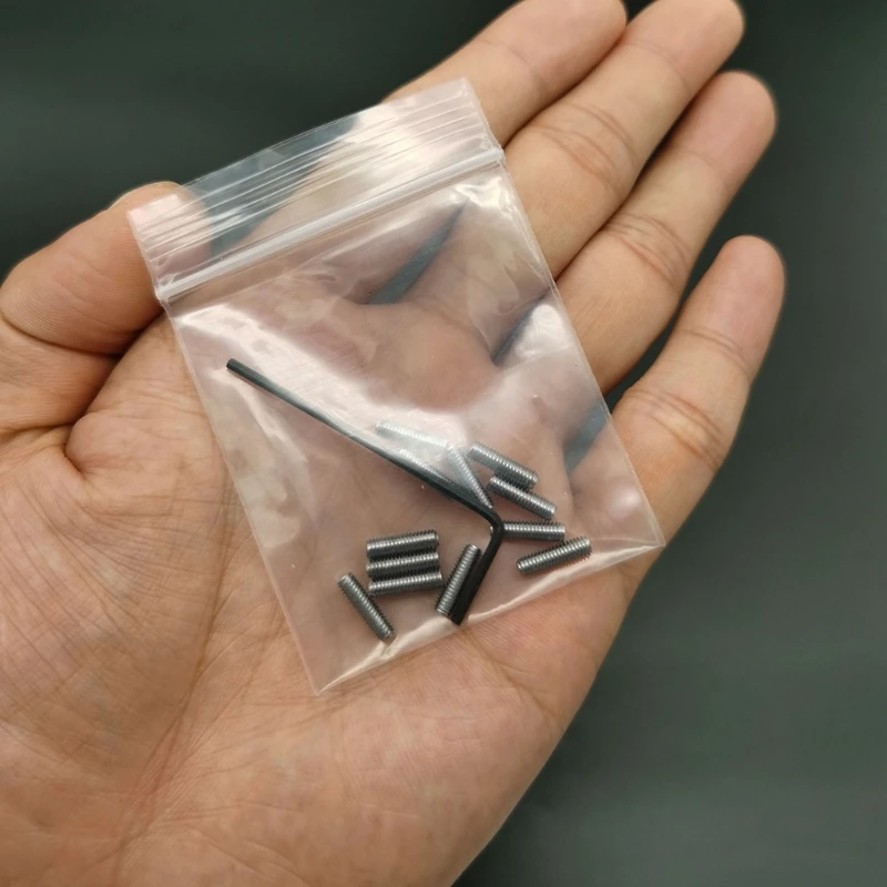 

12Pieces Guitar Saddle Bridge Height Adjustment Hex Screws Bridge Saddle Screw Portable Guitar Repairing Parts