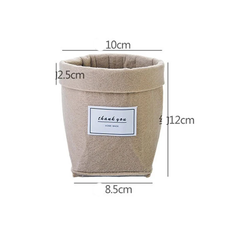 

Creative Wool Felt Fleshy Flower Pot Desktop Thicken Plant Grow Bag Home Decor Craft Flower Basket Home Decoration Accessories