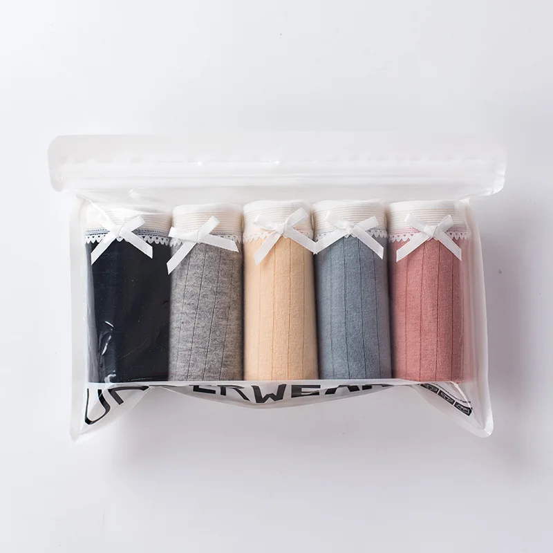 Трусы женские х/б бесшовные 5 шт./лот | Женская одежда