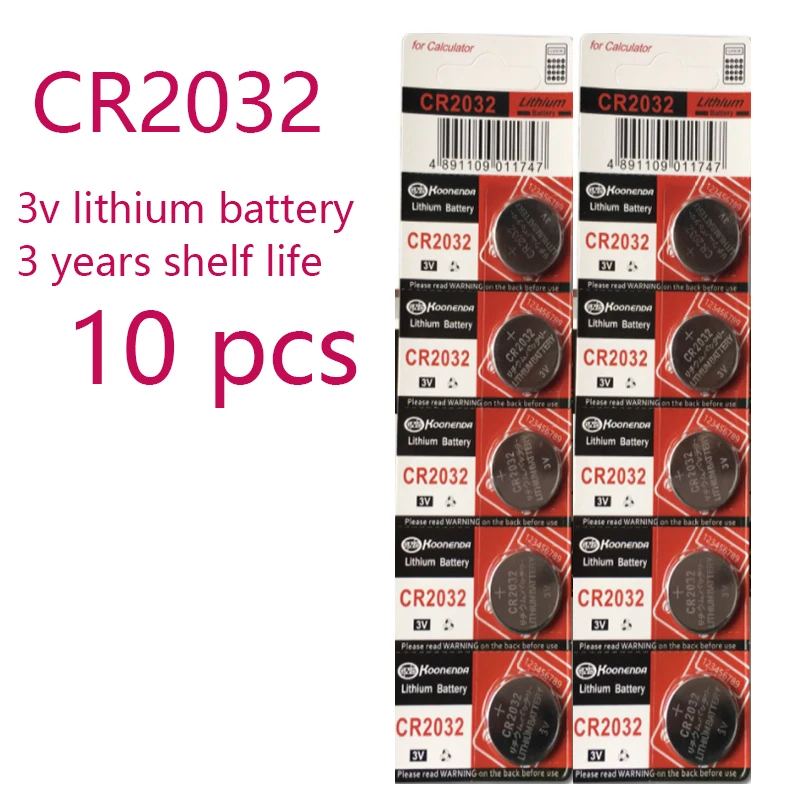 

10PCS Original for CR2032 Button Cell Battery 3V Lithium Batteries for Watch Toys Computer Calculator Control cr 2032