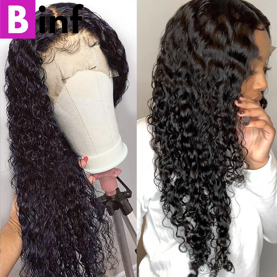 13X6 волнистые человеческие волосы парики на фронте шнурка предварительно