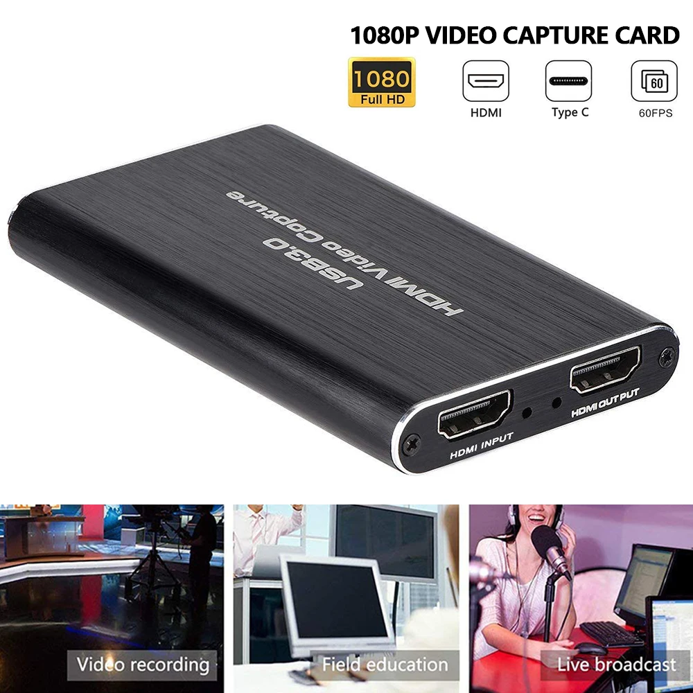 

USB3.0 Video Capture Card 1080P 60FPS SDI to HDMI Video Record HD Grabber Dongle Game Live Stream Broadcast OBS vMix Xsplit