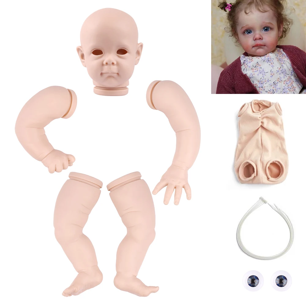 

20 Inch Reborn Truly Baby Girl Doll Realistic Newborn Babies Doll With Heartbeat Bonecas Toys Vinyl Unpainted Unfinished Parts