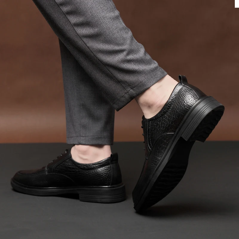 Мужские туфли из натуральной кожи итальянские официальные деловые повседневные