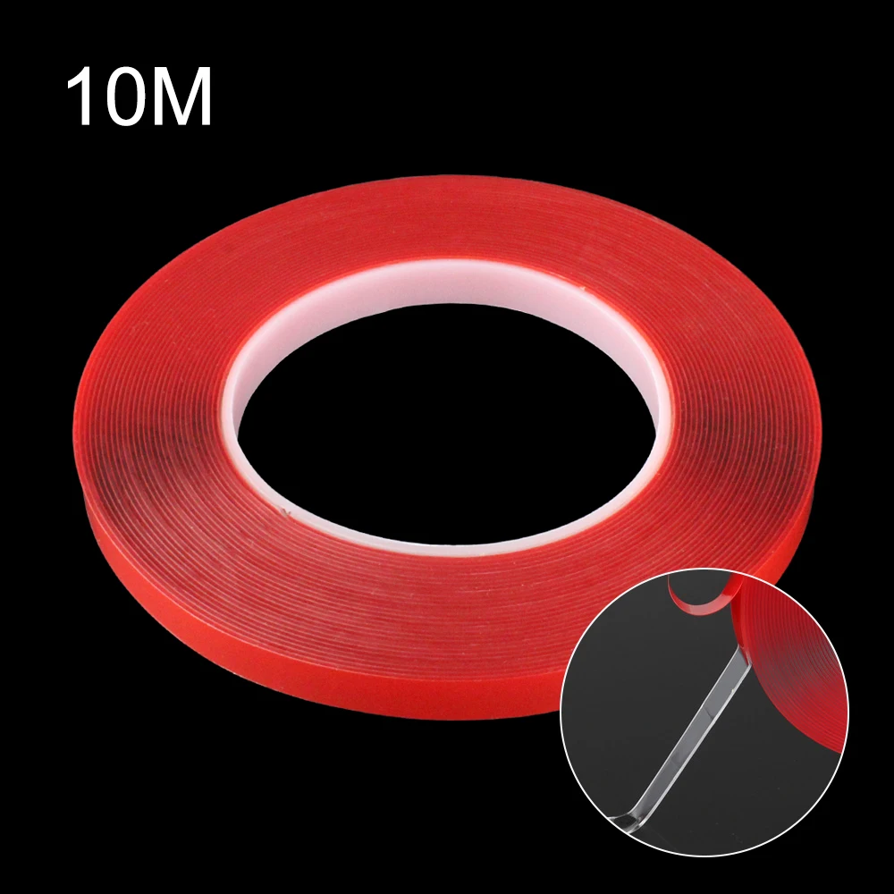 

1 рулон 10 м Акриловая Двухсторонняя клейкая лента для ногтей Наклейка накладные наклейки для ногтей s водостойкие бесследные инструменты дл...