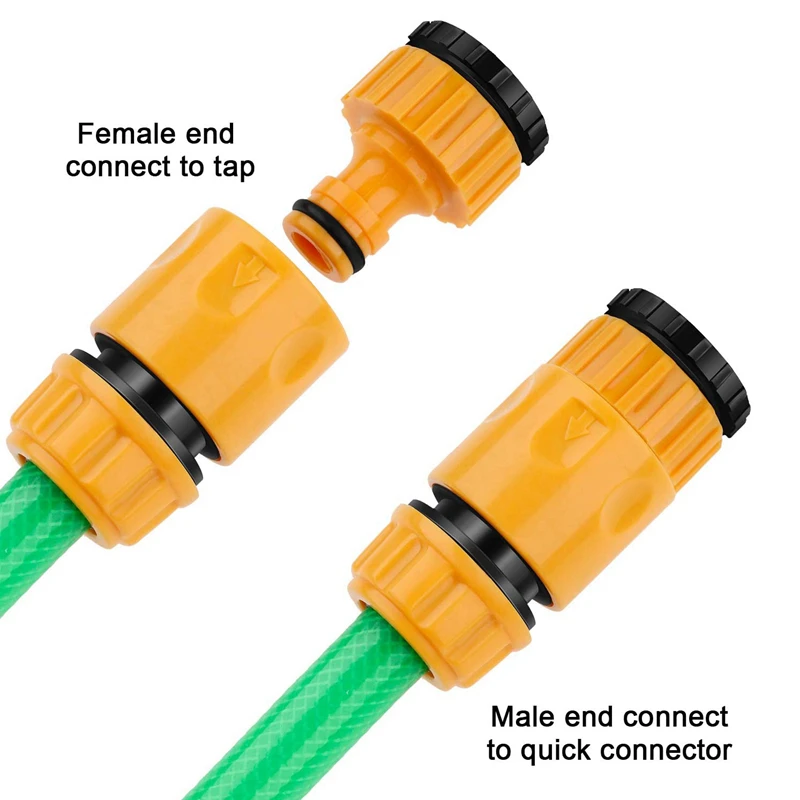 

12 Pack Plastic Garden Hose End Connector for 1/2 Inch Hose Pipe Quick Connector