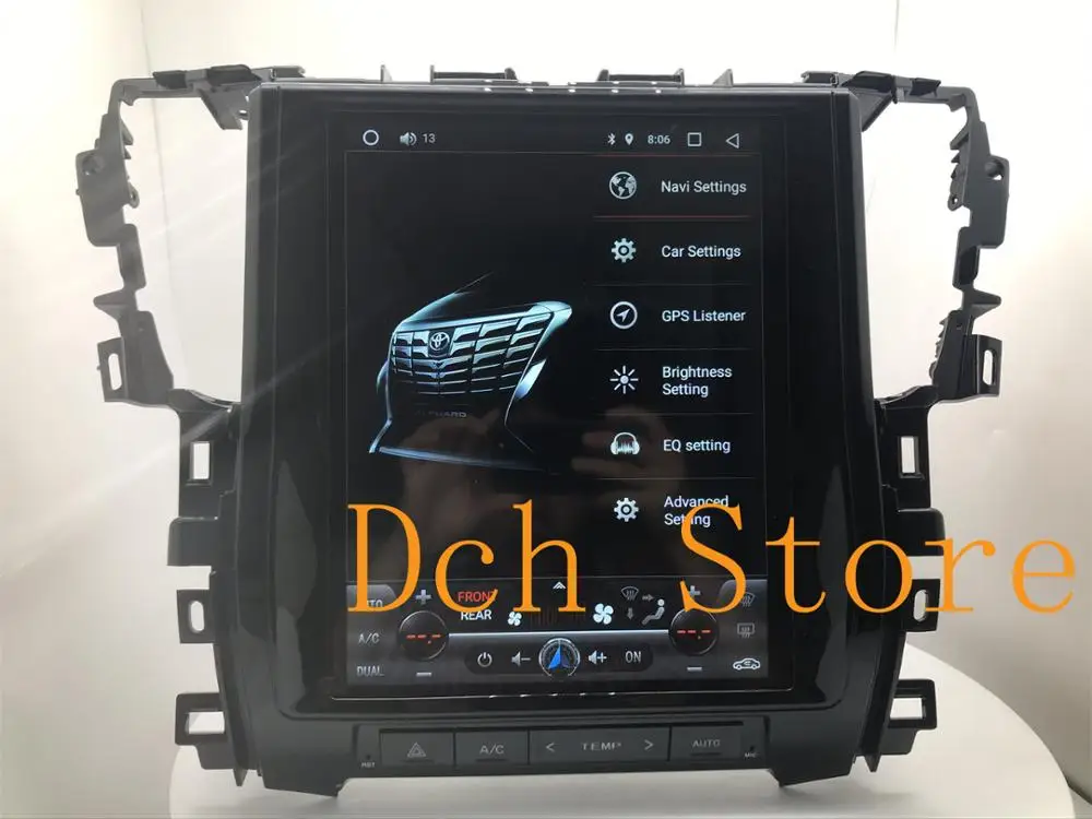 12 1 ''вертикальный автомобильный DVD плеер tesla style Android 9 0 GPS навигация для Toyota Alphard