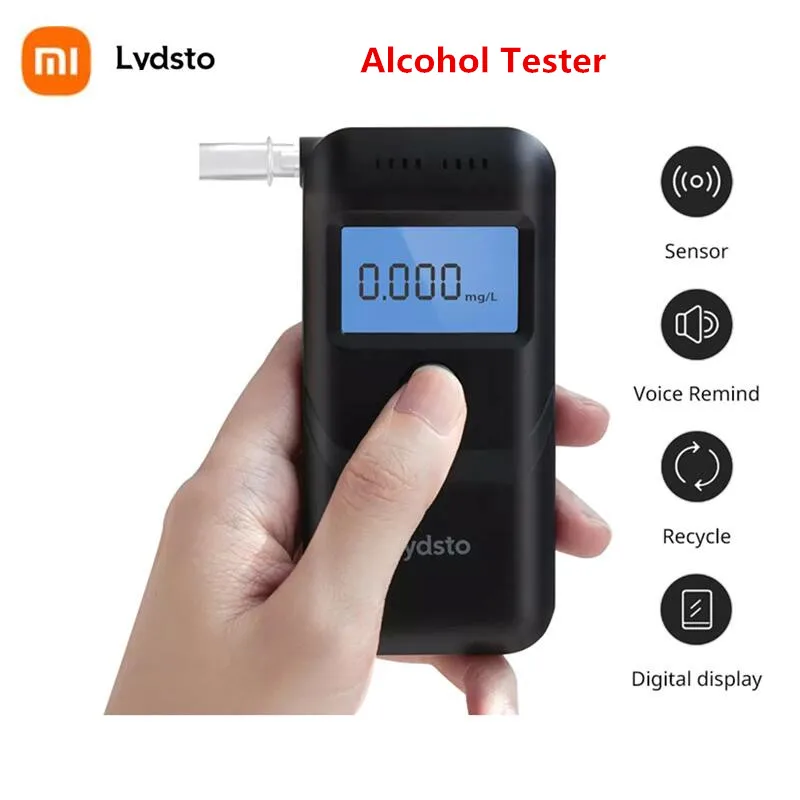 

Xiaomi Lydsto Digital Alcohol Tester Special Blowing Alcohol Tester Handheld Breathalyzer Police Alcotester with LCD Display